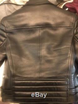 Original Burberry Prorsum Leather Men Biker Jacket in size 48