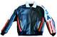 Original VTG 1980s Phase2 Stars/Stripes Leather Bomber Motorcycle Jacket