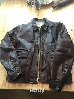 Orvis Vanson Horsehide Leather Jacket Mens Large