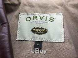 Orvis Vanson Horsehide Leather Jacket Mens Large