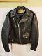 PERFECTO SCHOTT NYC Gorgeous Black Leather Vintage Motorcycle Jacket Size 42