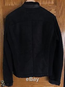 PRADA SPORT Men's Shearling Leather Jacket Coat 40