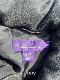 PURPLE LABEL Ralph Lauren Men's Black Down Cameron Wool Hooded Puffer Jacket