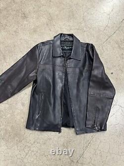 Parts Leather Jacket Military Surplus Apparel Military Brown