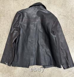Parts Leather Jacket Military Surplus Apparel Military Brown