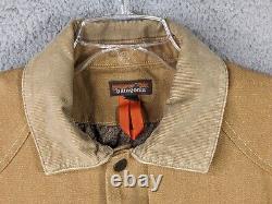 Patagonia Coat Jacket Men's Large Beige Iron Forge Hemp Canvas Chore Work Barn