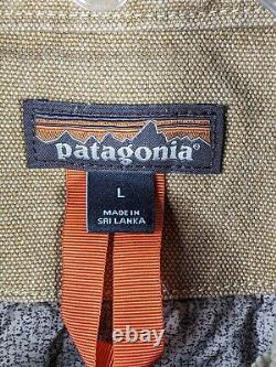 Patagonia Coat Jacket Men's Large Beige Iron Forge Hemp Canvas Chore Work Barn