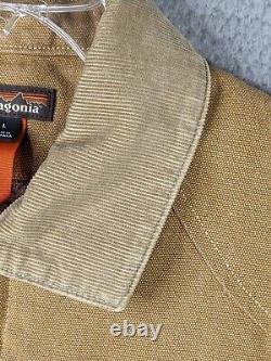 Patagonia Coat Jacket Men's Large Beige Iron Forge Hemp Canvas Chore Work Barn