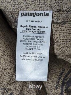 Patagonia Coat Jacket Men's Large Beige Iron Forge Hemp Canvas Chore Work Barn