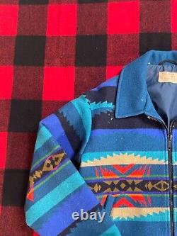 Pendleton High Grade S/M Southwestern Aztec Native USA Made Work Jacket