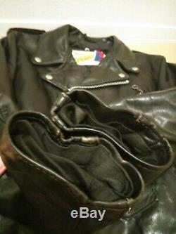 Perfecto 118 36 schott cowhide leather double motorcycle jacket racer 641 618