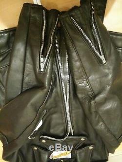 Perfecto 618 34 schott steerhide leather double motorcycle jacket racer 641