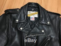 Perfecto schott 618 34 steerhide leather double motorcycle jacket racer 118 613