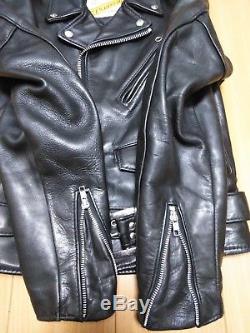 Perfecto schott 618 34 steerhide leather double motorcycle jacket racer 641