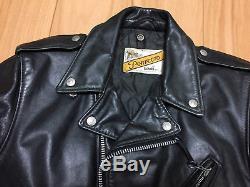 Perfecto schott 618 36 steerhide leather double motorcycle jacket racer 641