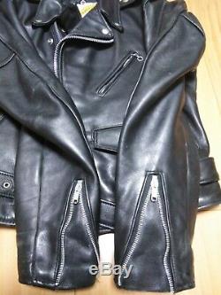 Perfecto schott 618 38 steerhide leather double motorcycle jacket racer 641