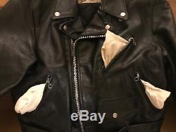 Perfecto schott 618 40 steerhide leather double motorcycle jacket racer 641