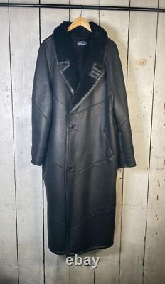 Polo Ralph Lauren L/XL 1990s Shearling Fur Leather RRL Western Coat Jacket