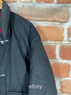 Polo Ralph Lauren L/XL 90s Waxed Quilted Down RRL Military Toggle Fireman Jacket