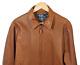 Polo Ralph Lauren Leather Motorcycle Jacket, Tan, Mens Medium, 100% Cotton Lined