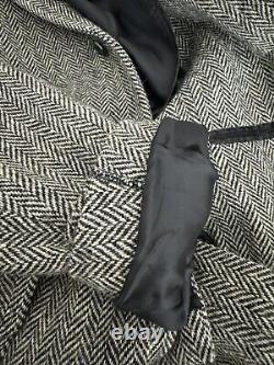 Polo Ralph Lauren Medium Blazer Jacket Grey Herringbone Tweed Gents Coat RRL 42R
