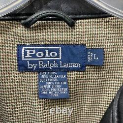 Polo Ralph Lauren Mens Jacket Black Jacket Butter Soft Leather Large