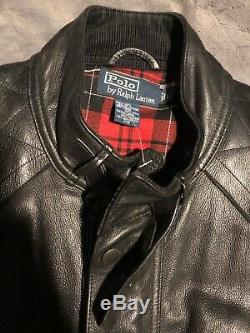 Polo Ralph Lauren RRL Barbour International Belstaff Leather Jacket Large