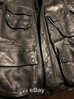 Polo Ralph Lauren RRL Barbour International Belstaff Leather Jacket Large