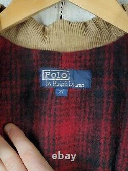 Polo Ralph Lauren S Buffalo Plaid Wool Lined Western 1990s RRL Denim Work Jacket