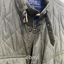 Polo Ralph Lauren Southburby Quilted Bike Jacket Men's Size Medium Plaid Lined