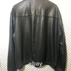 Polo by Ralph Lauren Men's Leather Bomber Jacket Coat Size XL Dark Brown