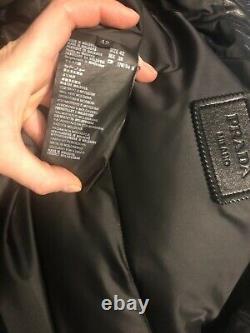 Prada black down coat/jacket size 42