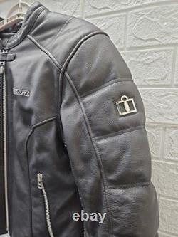 Pre-owned Icon Tuscadero Motorcycle Jacket Leather Nylon armor Motor Sz XL
