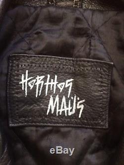 Punk Leather Jacket The Misfits Size Small Studded Minor Threat Discharg