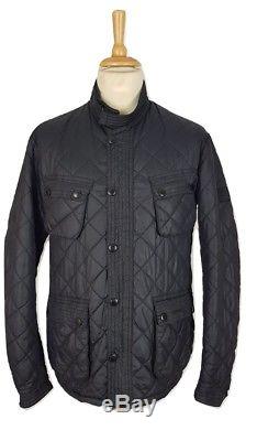 Q393 Barbour Black Limited Edition To Ki To Motor Cycling Quilt Jacket, XL / XXL