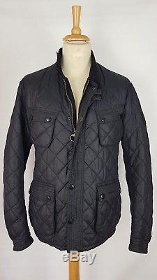 Q393 Barbour Black Limited Edition To Ki To Motor Cycling Quilt Jacket, XL / XXL