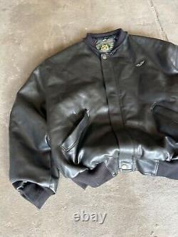 RARE? Balenciaga Vetements Style Taxi Leather Bomber Kanye West Vintage
