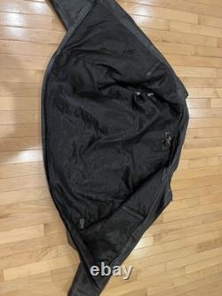 RARE Max USA Black Leather Motorcycle Jacket With Patches 4x Italian Leather