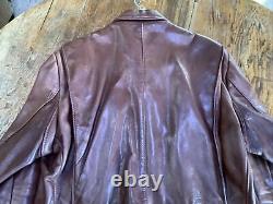 RARE! Mens 44 VANSON HORSEHIDE Leather Moto Jacket AERO STYLE Enfield 6 Lbs