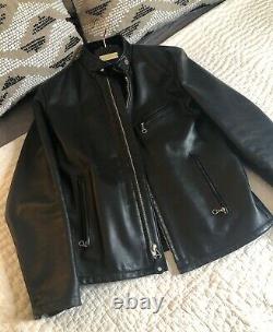 RARE Rag & Bone x Schott Collaboration Black Cafe Racer Jacket, Sz M