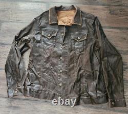 RARE! Robins Jeans SUEDE Jacket Western Motorcycle + 44x34 PANTS 3XL