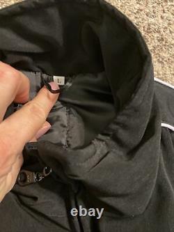 RARE VOLKSWAGEN Motor Sport Patch Embroidery Mens Bomber Black Zip Jacket Large