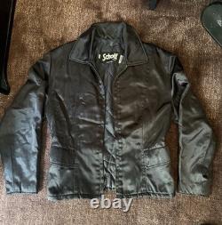 RARE Vintage SCHOTT NYC Single Rider Punk Rock Biker Jacket Quilted Lining Sz S
