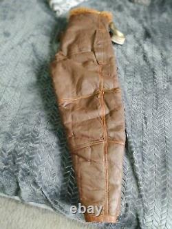 RARE WWII RAF IRVIN Sheepskin Flying Pilot Jacket Trousers 1940's never used