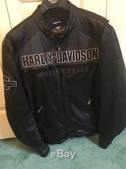 REDUCED! Harley Davidson Mens Horizon Leather Jacket 97192-14VM XL X Large