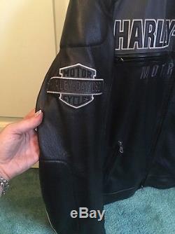 REDUCED! Harley Davidson Mens Horizon Leather Jacket 97192-14VM XL X Large