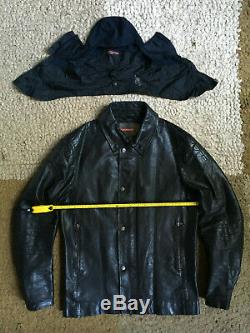 REDUCED! Rare Prada Mens Leather Biker/Scooter Jacket (+ unused balaclava)