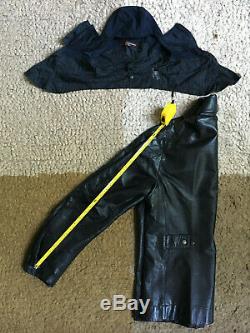 REDUCED! Rare Prada Mens Leather Biker/Scooter Jacket (+ unused balaclava)