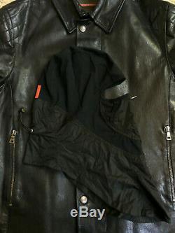 REDUCED! Rare Prada Mens Leather Biker/Scooter Jacket (+ unused balaclava)