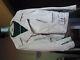 ROYCE-Men's White Fringed Leather Motorcycle Jacket from the UK-USED
